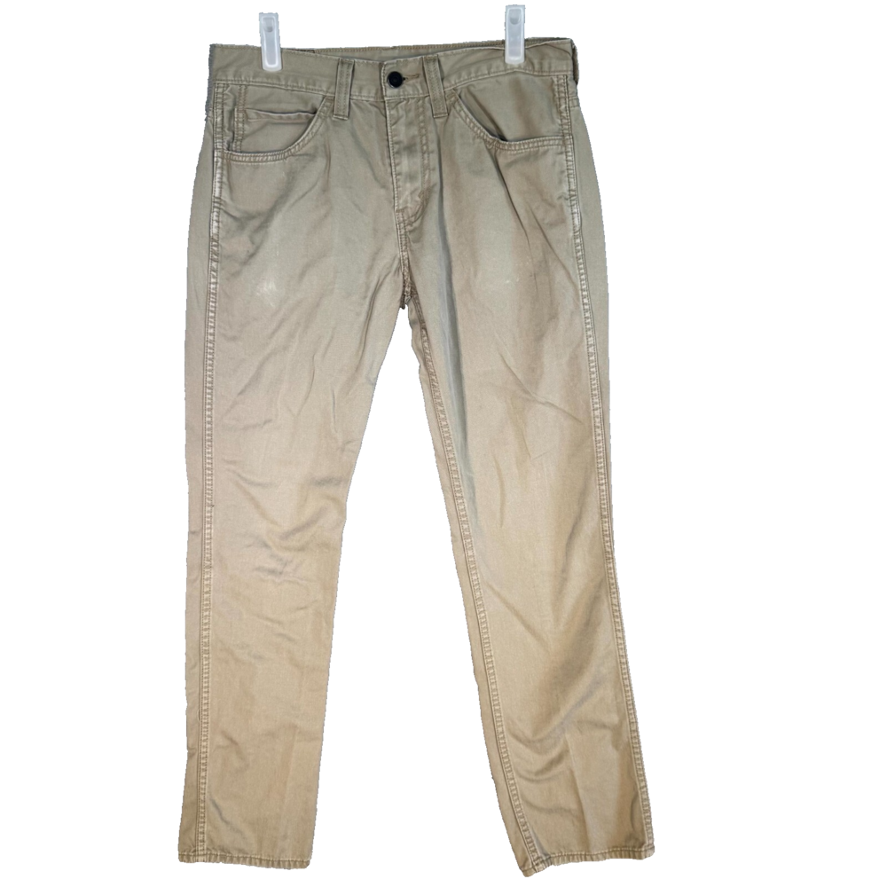 Levi's 511 Men's Jeans 31x30 Beige Slim Fit Straight Leg 100% Cotton Denim